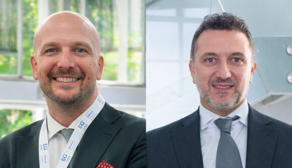 Luca Leban, amministratore unico di Innova 365 – Progetto Aderenza, e Andrea Calabrese, responsabile del progetto